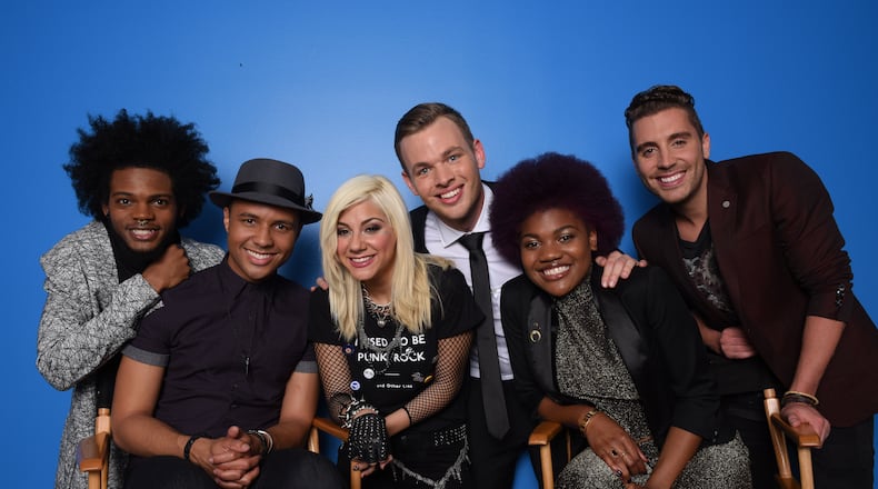 AMERICAN IDOL XIV: TOP 6: L-R: Quentin Alexander, Rayvon Owen, Jax, Clark Backham, Tyanna Jones and Nick Fradiani. CR: Michael Becker / FOX. © FOX Broadcasting. This image is embargoed until 10:00PM PT. AMERICAN IDOL XIV: TOP 6: L-R: Quentin Alexander, Rayvon Owen, Jax, Clark Backham, Tyanna Jones and Nick Fradiani. CR: Michael Becker / FOX. © FOX Broadcasting. This image is embargoed until 10:00PM PT.