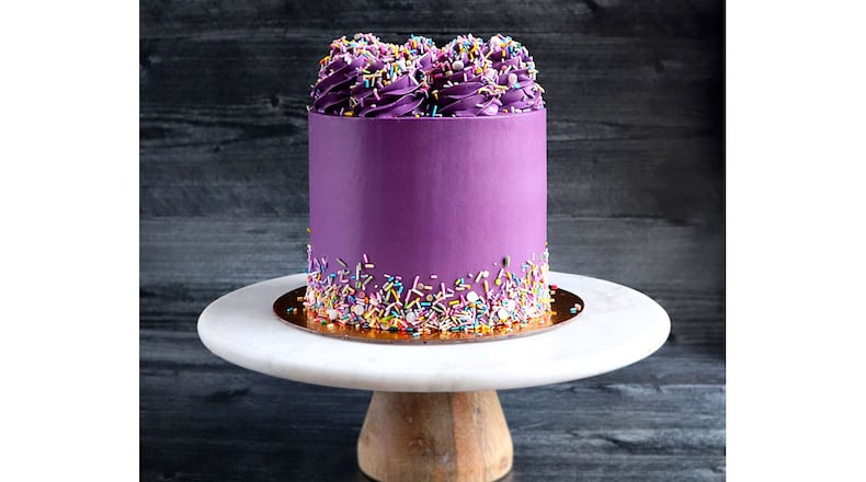 Ube cake from Bakey Bakes. / Courtesy of Bakey Bakes