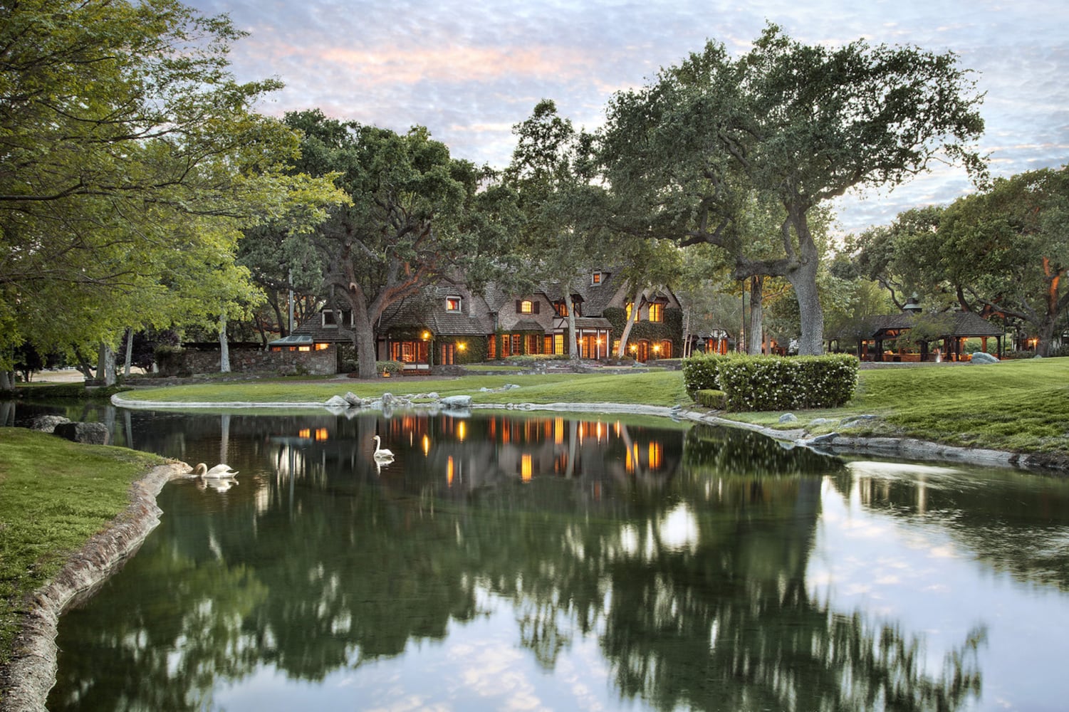 2,700-acre property has train station, 50-seat movie theater