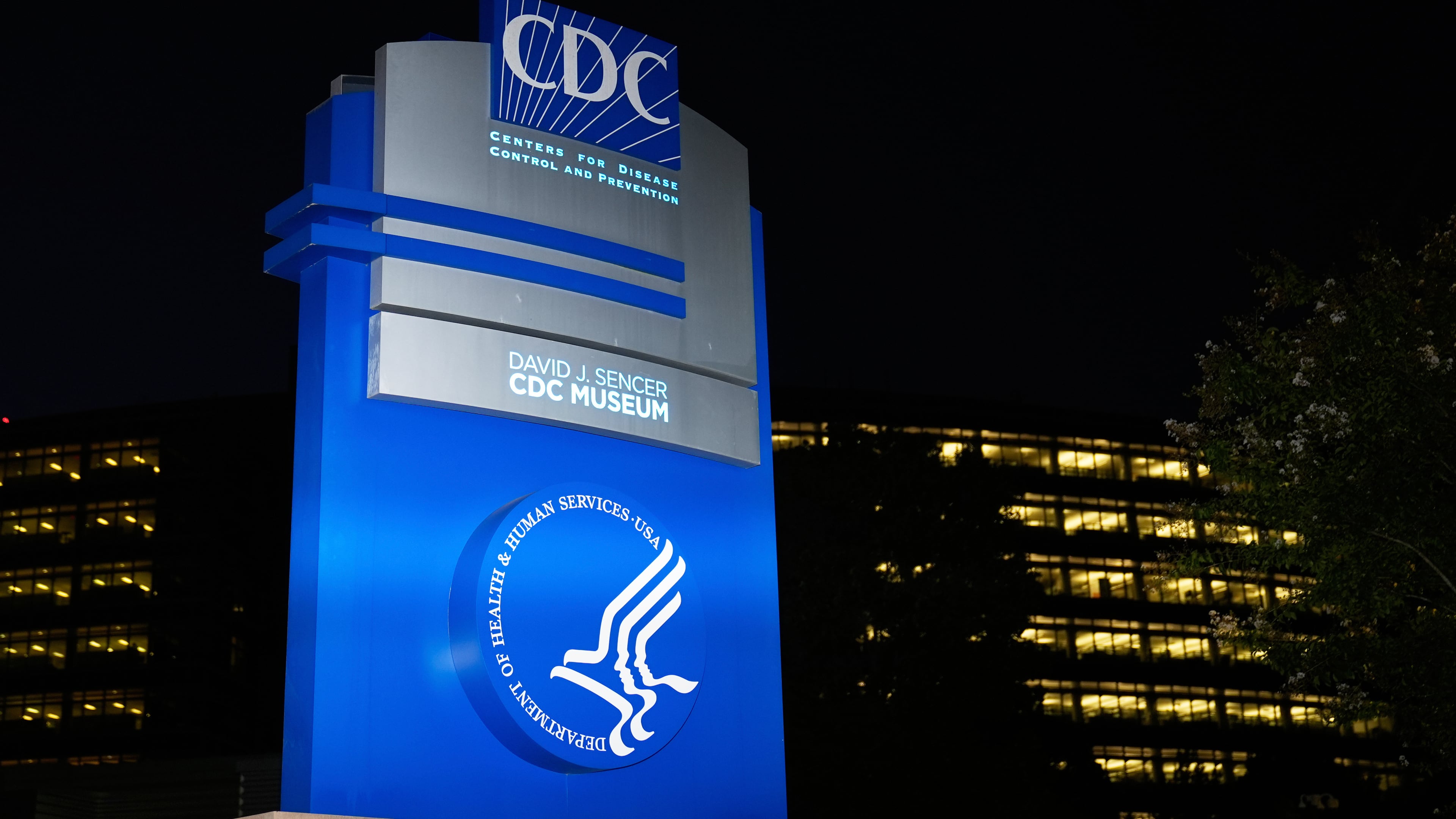 FILE - A sign marks the entrance to the U.S. Centers for Disease Control and Prevention headquarters Aug. 27, 2025, in Atlanta. (AP Photo/Brynn Anderson, File)