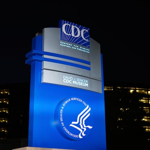 A sign marks the entrance to the U.S. Centers for Disease Control and Prevention headquarters Aug. 27, 2025, in Atlanta. (Brynn Anderson/AP)