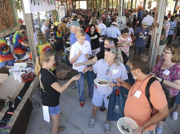 Attendees at the annual Brunswick Rockin' Stewbilee can sample more than 25 different Brunswick stew recipes. (Courtesy of Brunswick Rockin' Stewbilee)