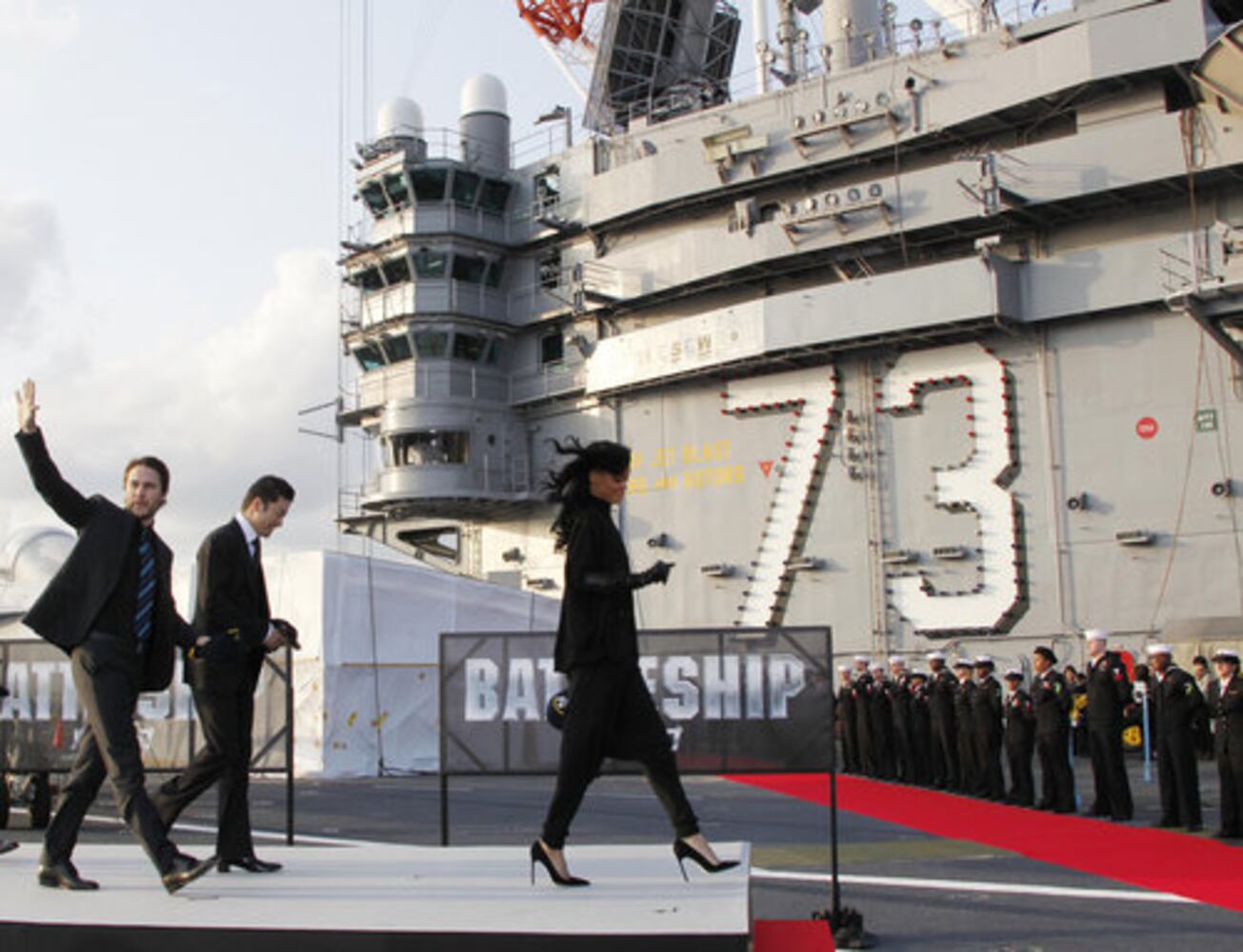 Rihanna steps aboard 'Battleship'