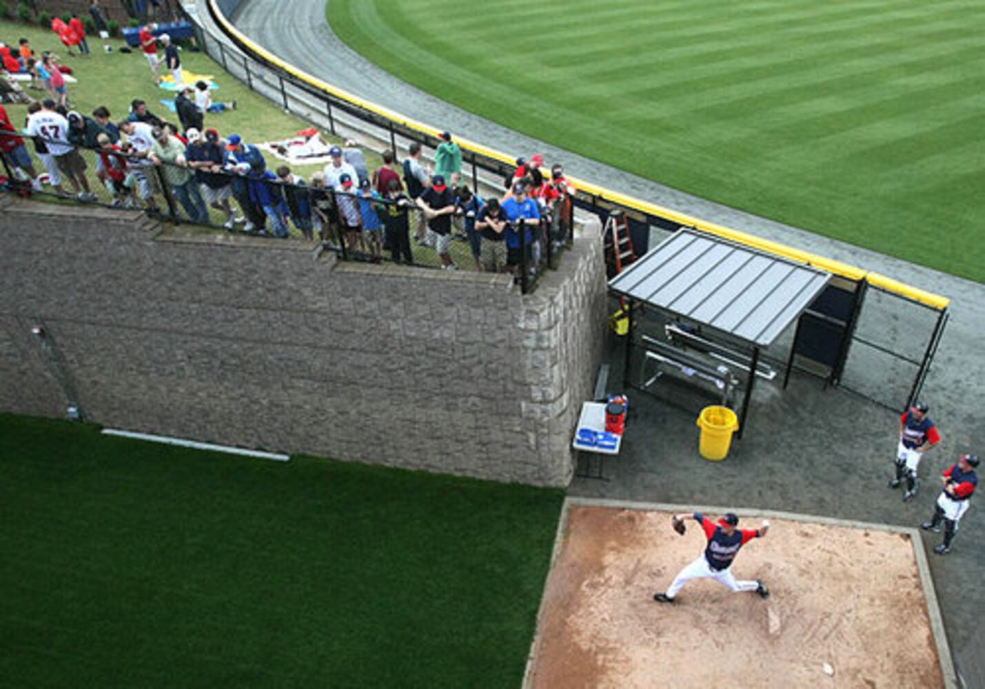 Tom Glavine pitches for Gwinnett Braves