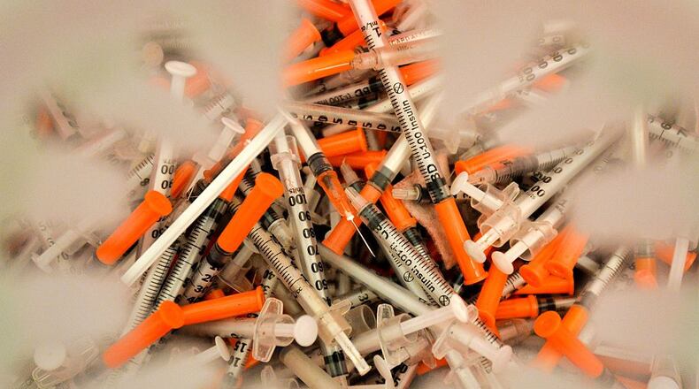 Used syringes.