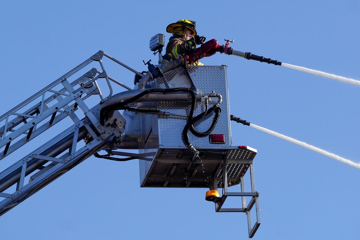 A large fire at a warehouse complex near Union City has been contained. (Ben Hendren/AJC FILE)