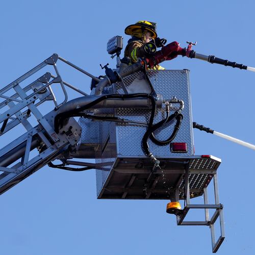 The Fairburn Fire Department said in a social media post it was just one agency that responded to a large warehouse fire on Mallory Road. (Ben Hendren/AJC file photo)