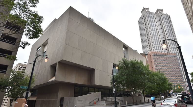 Central Library in downtown Atlanta will remain closed Sunday. HYOSUB SHIN / HSHIN@AJC.COM AJC File Photo