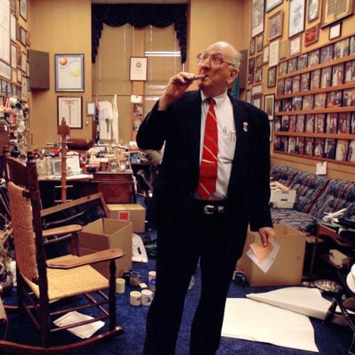 Tom Murphy (1924-2007) was Georgia's House Speaker for 28 years, the longest tenure for a Speaker in any state legislature. He served during the terms of five governors: Jimmy Carter, George Busbee, Joe Frank Harris, Zell Miller, and Roy Barnes. (Photo and capsule: New Georgia Encyclopedia)