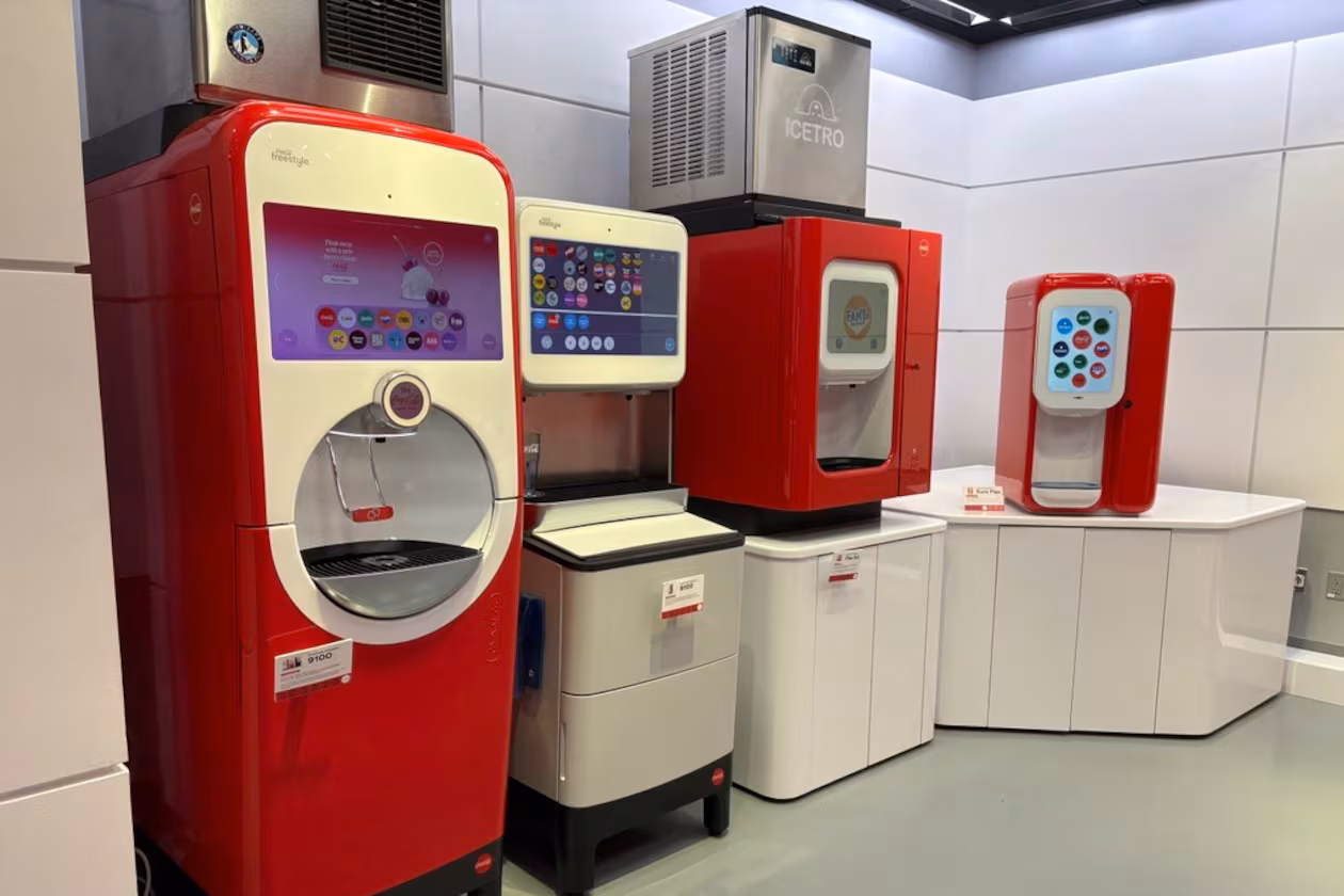 Coca-Cola equipment, such as its Freestyle soda fountain, is developed at a hidden lab in Atlanta, not far from the company headquarters. (Courtesy of Coca-Cola)