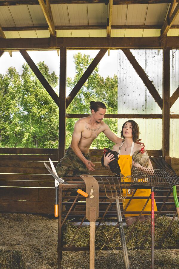 Savannah Sasser (Twain's Brewpub & Billards) and Michael Hendricks (Indian Ridge Farm) / Photo by Stacey Bode)