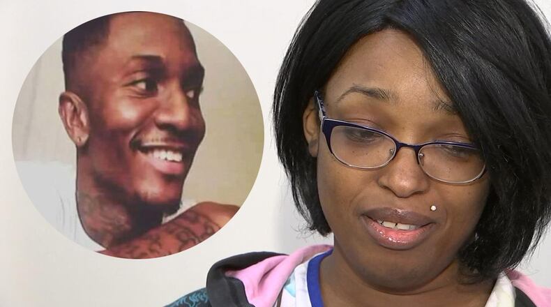 Danise Coicou, the wife of slain shooting victim Andrew Spencer (left) remembers him as a good guy.