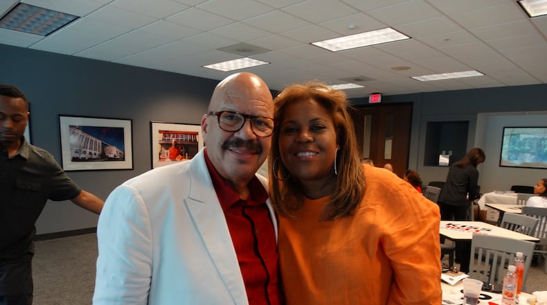 Tom Joyner last year during a visit to Kiss 104.1. CREDIT: Rodney Ho/ rho@ajc.com