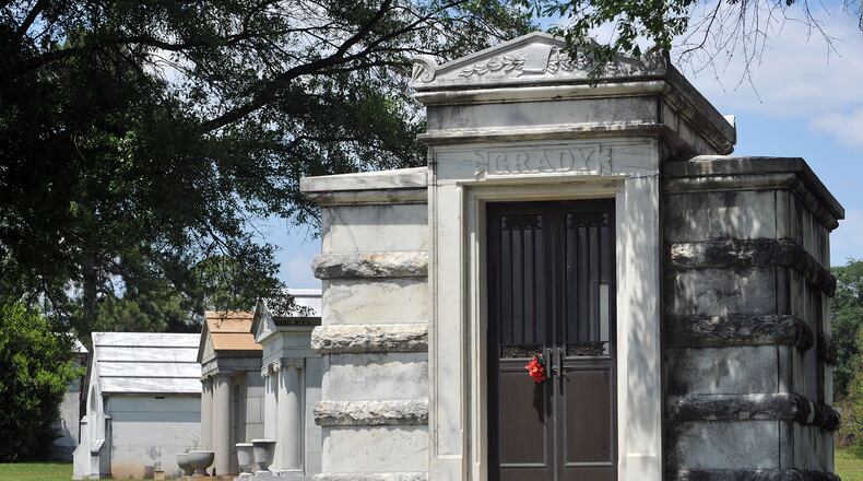 Atlanta Constitution editor Henry Grady's crypt is one of the historic sights at Westview Cemetery. The Atlanta Preservation Center's Where History is Buried: Westview Cemetery Guided Tour takes place on Sunday, Sept. 12. AJC file photo
