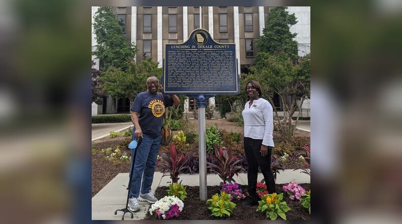 The marker was installed earlier this week.