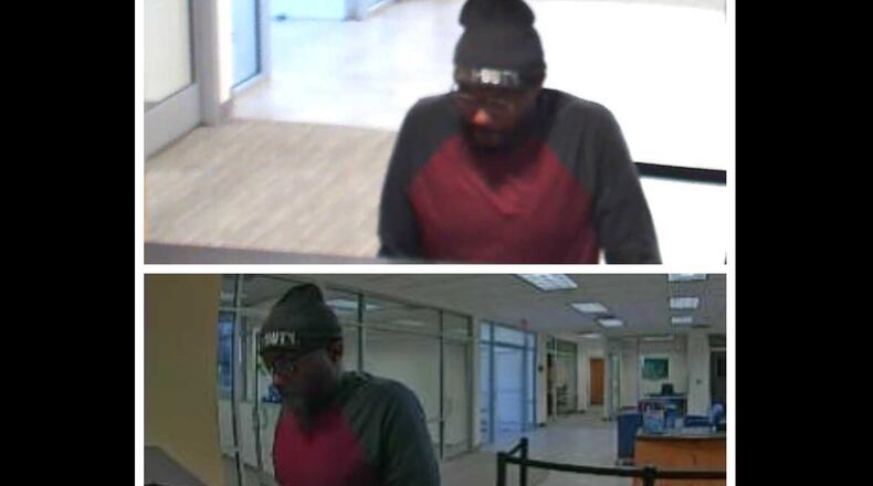 Police in Alpharetta are searching for a suspect who robbed a SunTrust Bank on Wednesday.