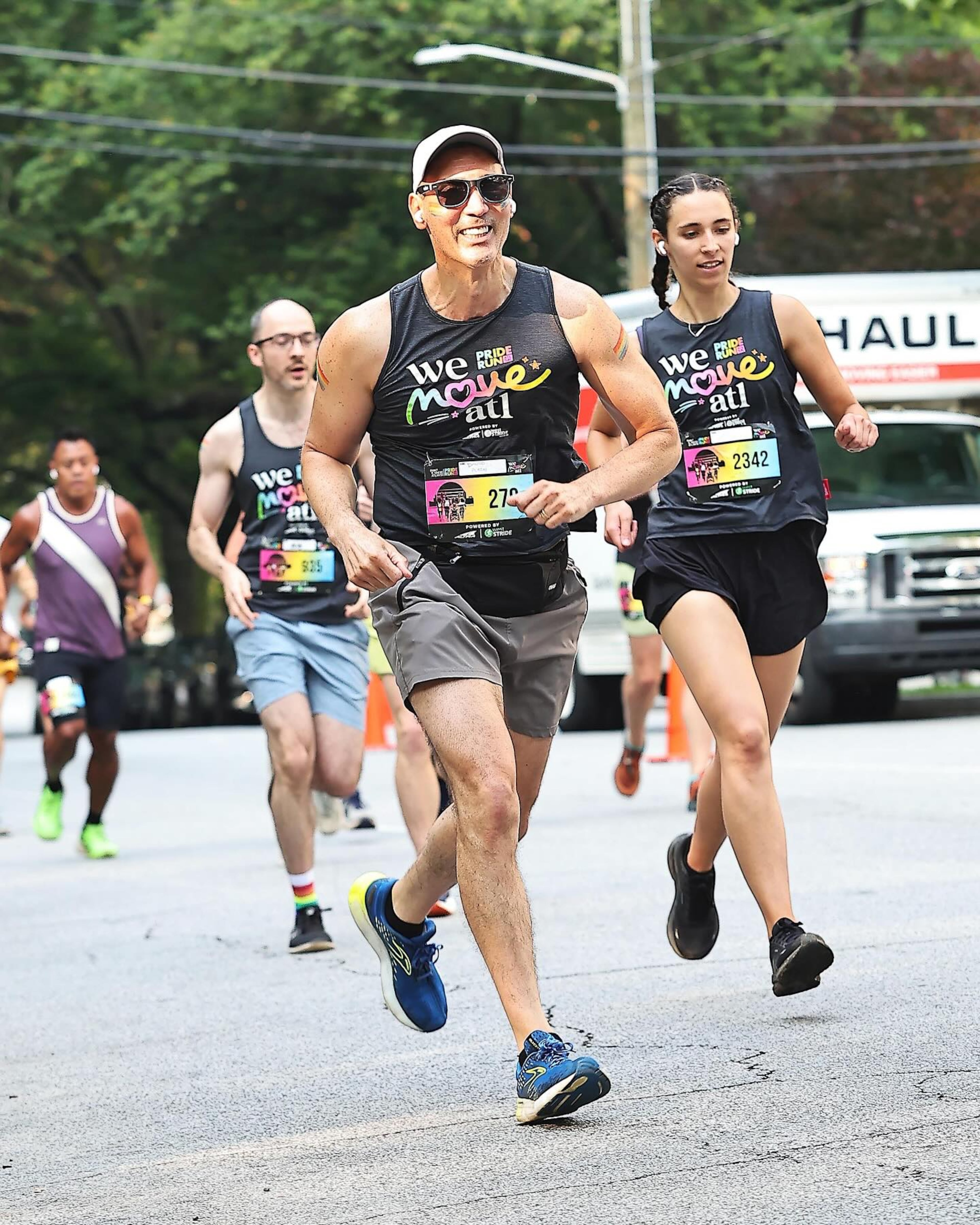 AJC opinion editor David Plazas runs the Pride Run ATL 5K on June 1, 2025, at Piedmont Park. (Courtesy of Pride Run ATL5K)