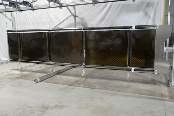 A Light Wing solar array transforms the energy of the sun into power for spacecraft, (Courtesy of Atomic-6)
