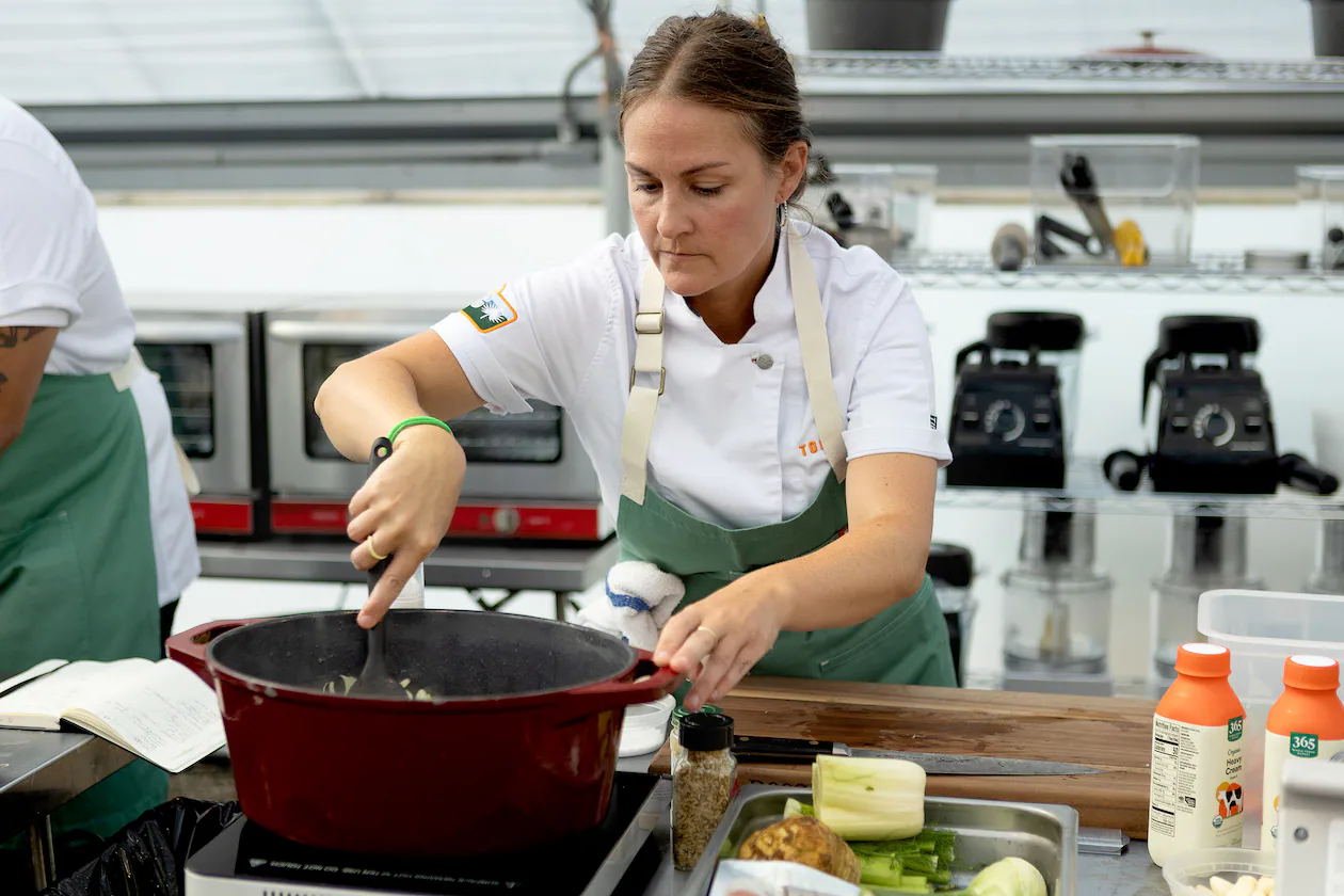 "Top Chef" contestant Jennifer Lee Jackson said she fell in love with cooking at a young age watching her grandmothers in West Virginia and Georgia cook. (Paul Cheney/Bravo)