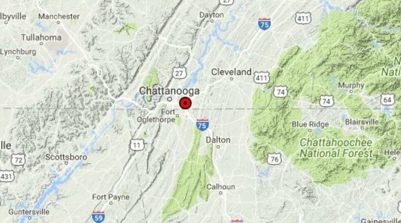 A 2.7 magnitude earthquake was reported Sunday.