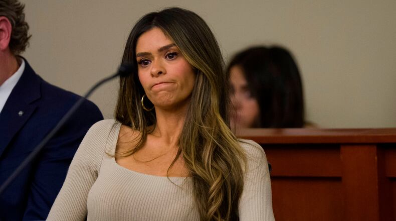 Taylor Frankie Paul appears in Third District Court for a hearing regarding protective orders in Salt Lake City on Thursday, April 30, 2026. (Bethany Baker/The Salt Lake Tribune via AP, Pool)