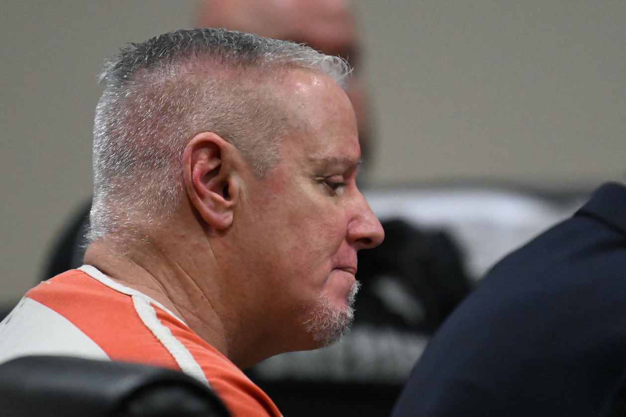 Colin Gray, father of Apalachee High School shooter Colt Gray, reacts during his sentencing hearing at Barrow County Superior Court in Winder on Thursday, July 30, 2026. (Hyosub Shin/AJC)