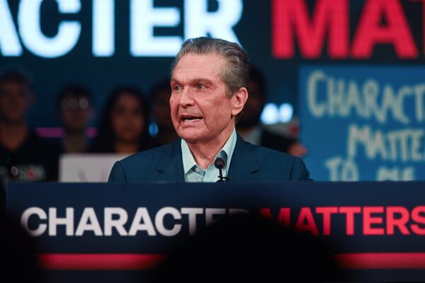 Republican gubernatorial nominee Rick Jackson made a surprising comment during a recent election event. (Natrice Miller for the AJC)