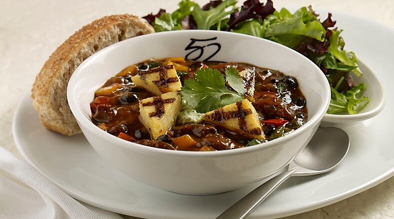 Atlanta restaurant Seasons 52 offers a dish of beef and black bean chili. Beef can be substituted with deer meat to make venison chili.