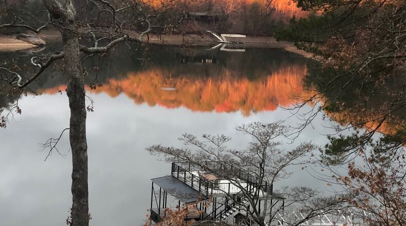 Kathy Samples took this picture the morning after Thanksgiving last year from her deck at Lake Allatoona as the sun briefly came over the horizon.
