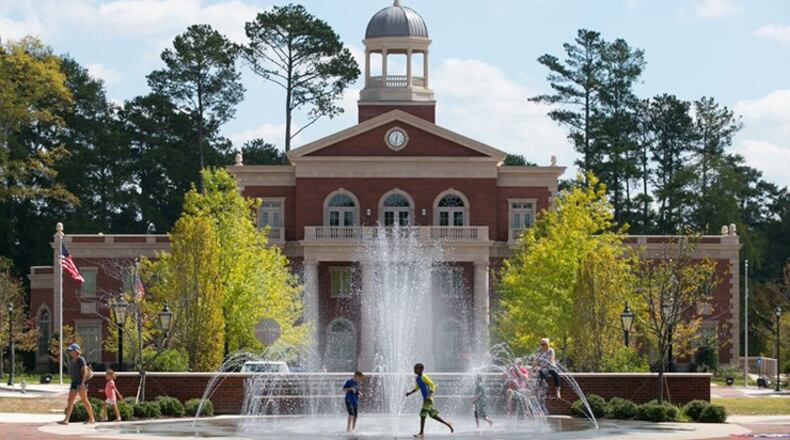 Alpharetta has awarded two landscaping companies maintenance contracts for the City Center, parks, athletic fields and container gardens. AJC FILE