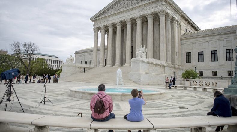 The U.S. Supreme Court in April 2017. (Gabriella Demczuk/The New York Times)