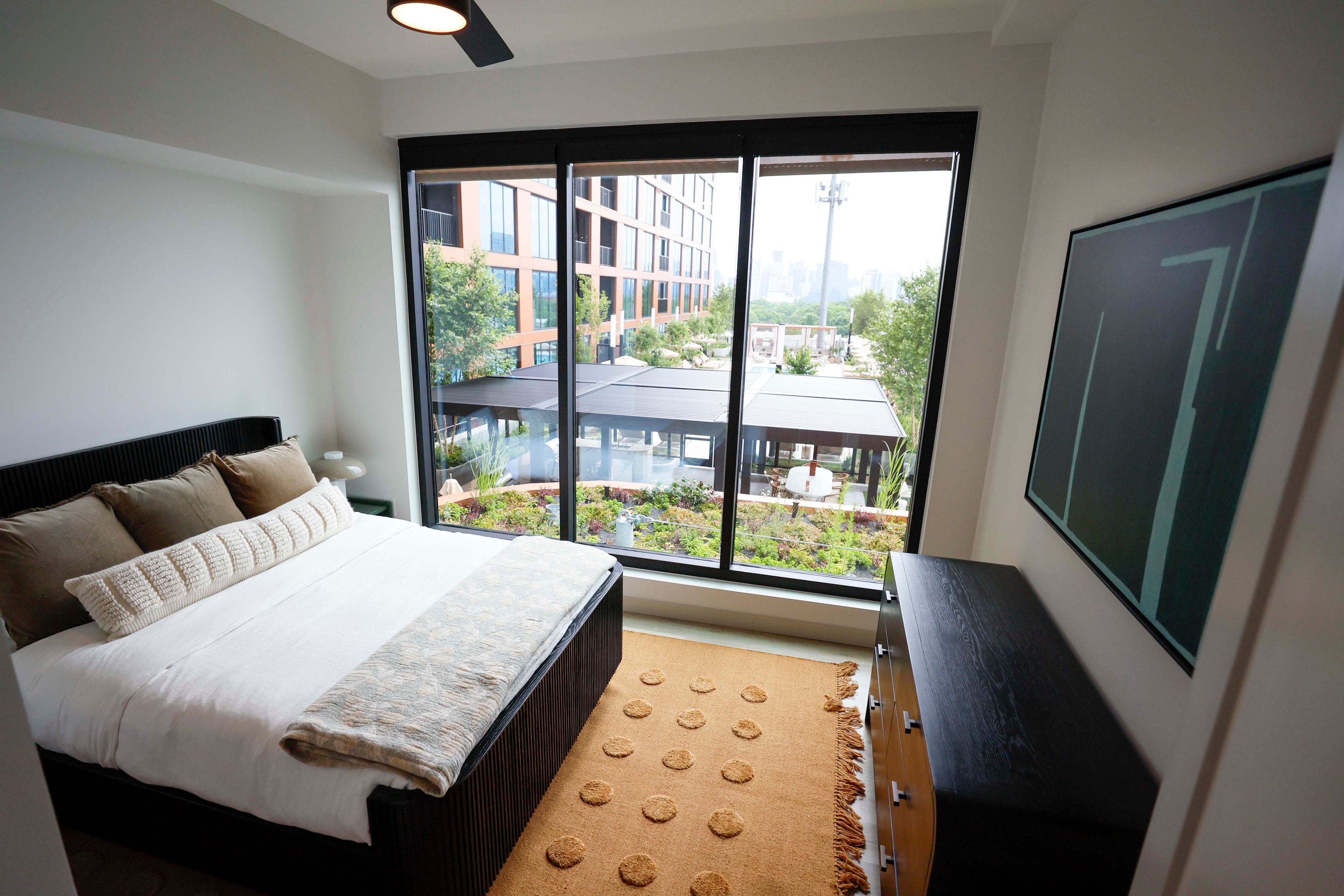 The Stella two bedroom apartments at Star Metals in West Midtown offer nearly 1,900 square feet of living space. This image portrays a show room as seen on Thursday, June 12, 2025.
(Miguel Martinez/ AJC)