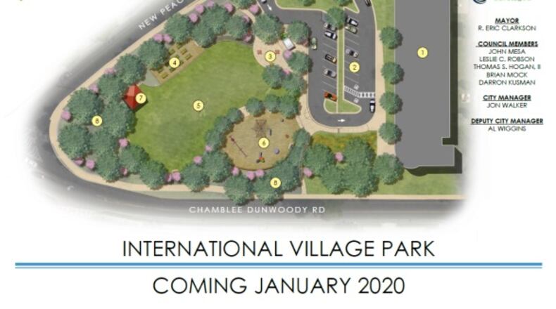 The city of Chamblee will host a groundbreaking ceremony Monday for the new International Village Park. CONTRIBUTED