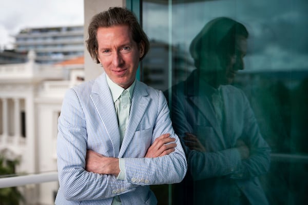 Director Wes Anderson poses for portrait photographs for the film 'The Phoenician Scheme' at the 78th international film festival, Cannes, southern France, Saturday, May 17, 2025. (Photo by Scott A Garfitt/Invision/AP)