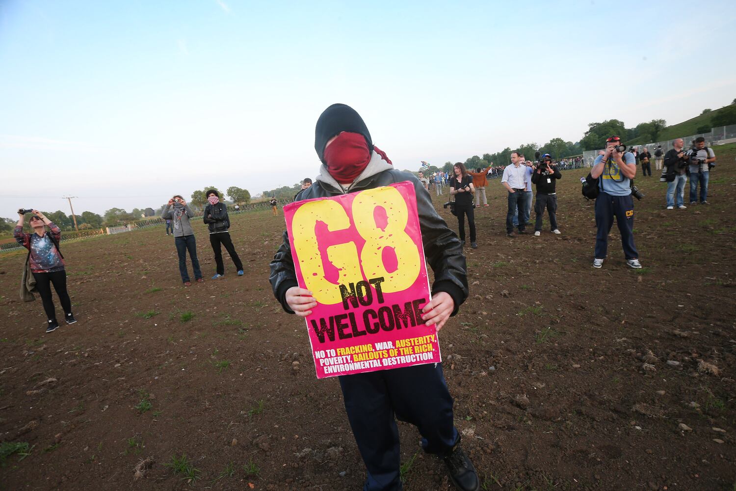 Protesters at the G8 Summit