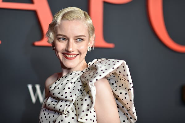 Julia Garner arrives at the premiere of "Weapons" on Thursday, July 31, 2025, at The United Theater on Broadway in Los Angeles. (Richard Shotwell/Invision/AP)