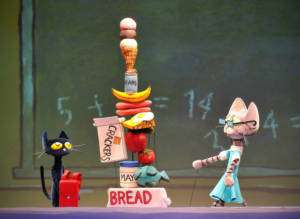 The Center for Puppetry Arts will perform “Pete the Cat,” based on the popular children’s book series, Friday through Sunday, plus additional dates. (Courtesy of the Center for Puppetry Arts)