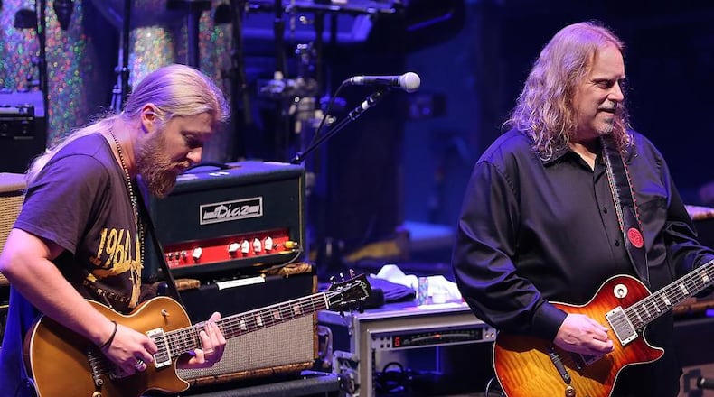 Derek Trucks (left) and Warren Haynes are among the musicians playing the Allman Brothers Band 50th anniversary concert at Madison Square Garden on March 10, 2020.