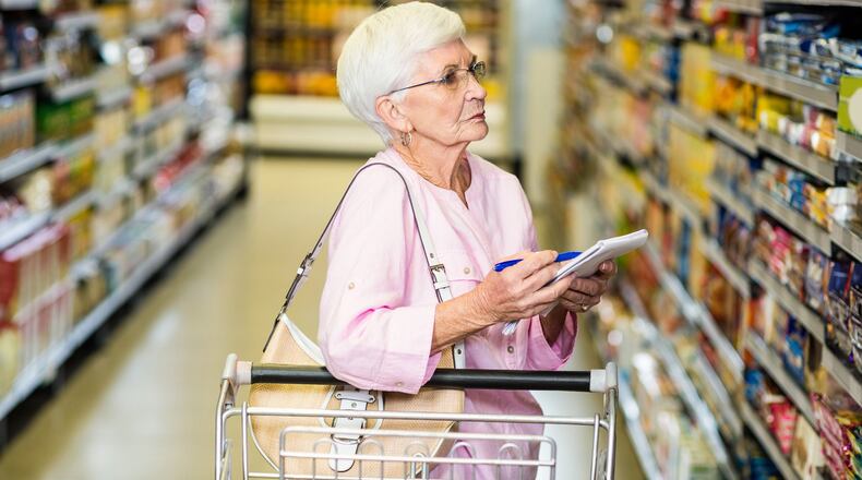 Many retailers, even grocery stores, offer discounts for seniors. DREAMSTIME