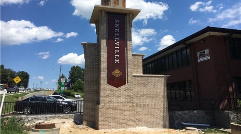 Visitors and residents returning to Snellville will notice the completion of a new ‘Welcome to Snellville’ Monument on Highway 78. Courtesy City of Snellville