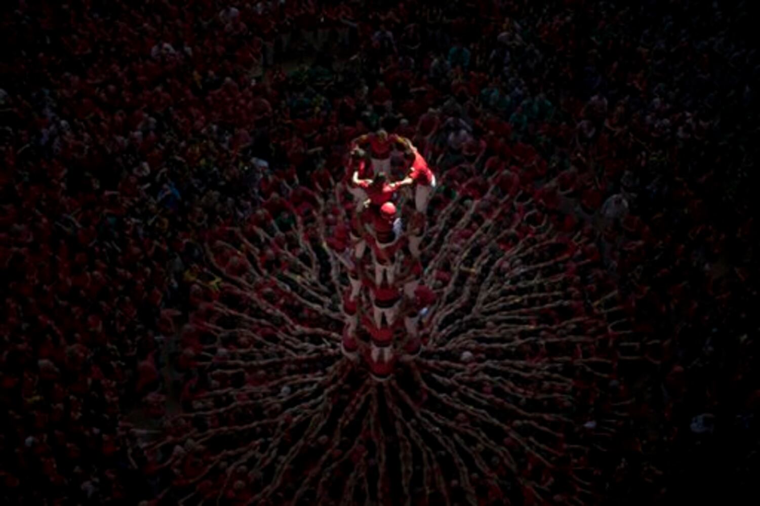 Spain Human Tower
