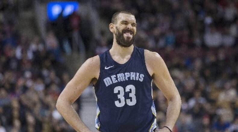 Grizzlies center Marc Gasol. (Chris Young/The Canadian Press via AP)