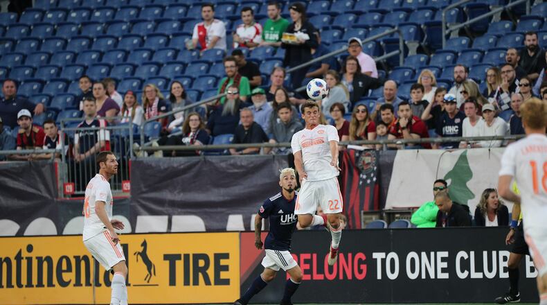 Atlanta United and New England tied 1-1 on Wednesday at Gillette Stadium. (Atlanta United)