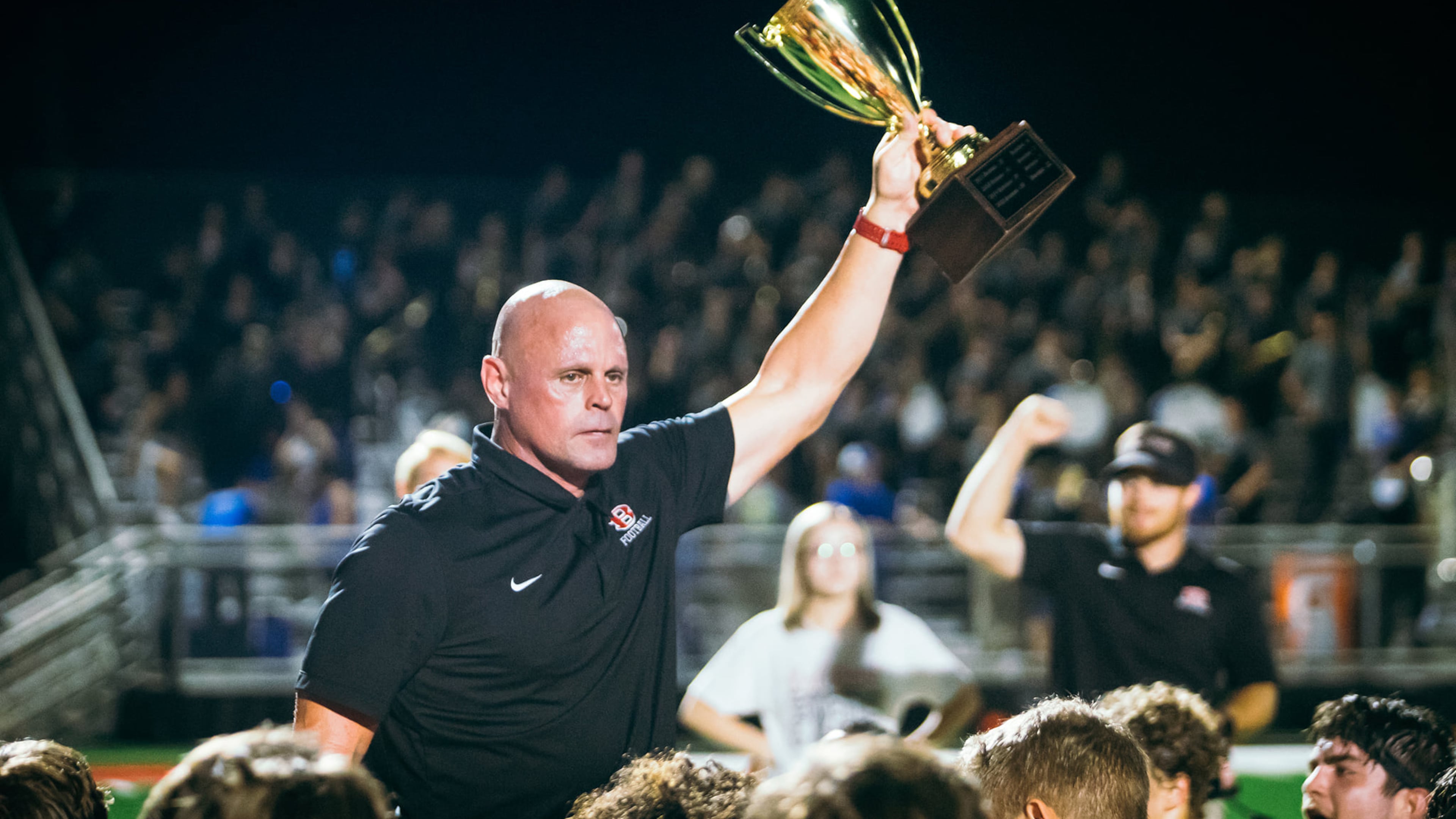 Bowdon coach Rich Fendley, pictured in 2021, said he told the Red Devils that their goal in their region game against Manchester on Friday was to "assert some kind of dominance in this rivalry." Bowdon did so in a 49-13 road victory. (Courtesy of Joshua Cato 2021)