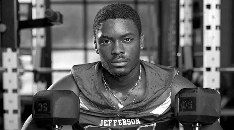 Jefferson High School football player Malaki Starks will be the first to tell you he’s not a traditional quarterback. (Tyson Alan Horne / Tyson.Horne@ajc.com)