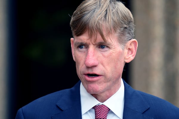 Boulder County District Attorney Michael Dougherty speaks during a news conference in Boulder, Colo., on Thursday, June 5, 2025. (AP Photo/Thomas Peipert)