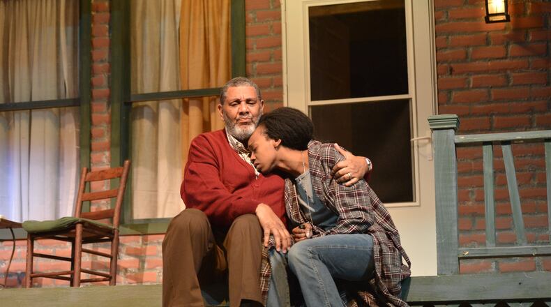 Gerard Catus and Fedna Jacquet play the father and daughter at the center of David Auburn’s “Proof” in the new production at True Colors Theatre. CONTRIBUTED BY GREG MOONEY