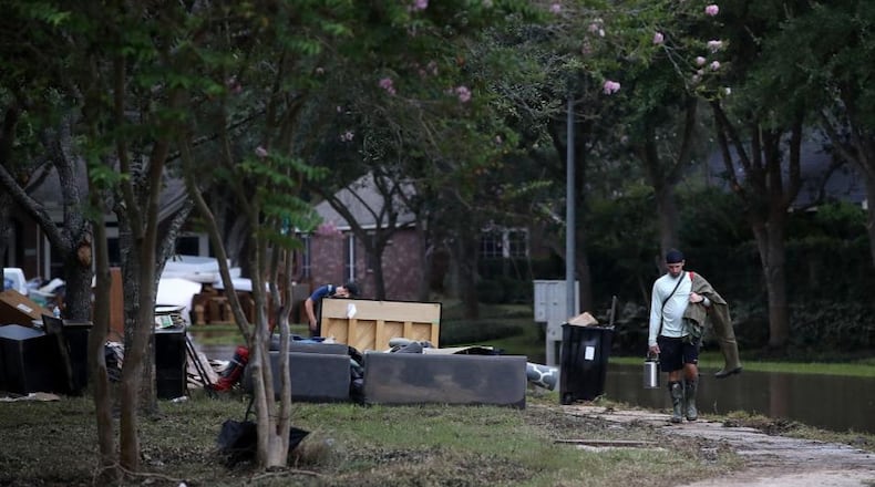 The town of Katy, Texas, was hit hard by Hurricane Harvey in August.