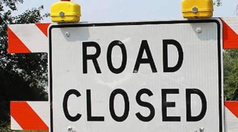 .A road in Milton is closed Friday due to a water main break.