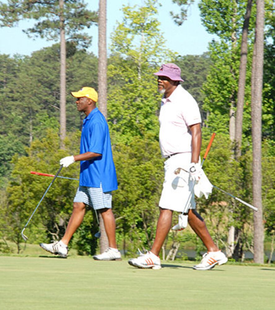 Samuel L. Jackson joins Kenny Leon in a Celebrity Golf Tournament